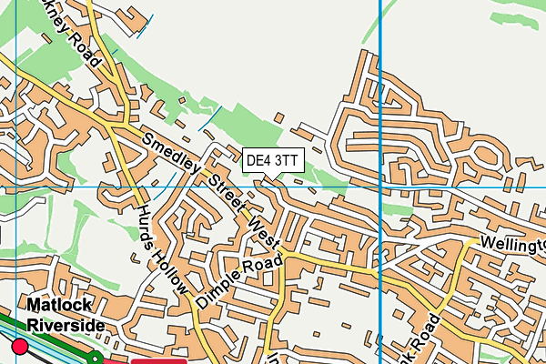 DE4 3TT map - OS VectorMap District (Ordnance Survey)