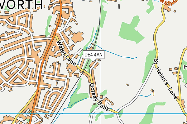 DE4 4AN map - OS VectorMap District (Ordnance Survey)