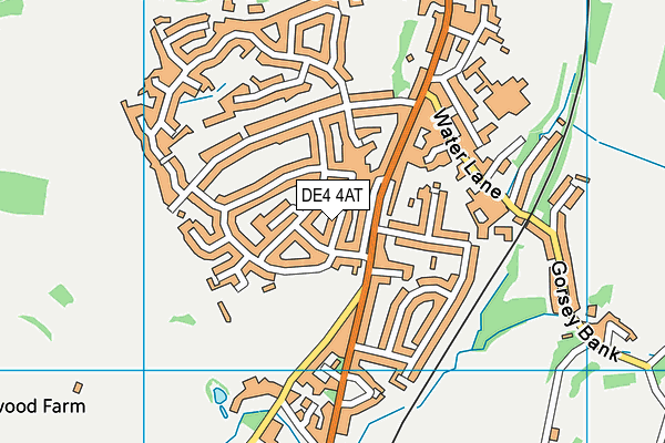 DE4 4AT map - OS VectorMap District (Ordnance Survey)