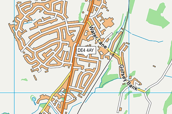 DE4 4AY map - OS VectorMap District (Ordnance Survey)