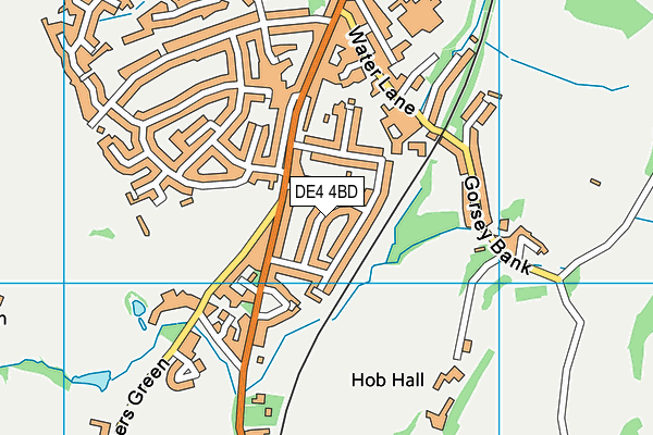 DE4 4BD map - OS VectorMap District (Ordnance Survey)