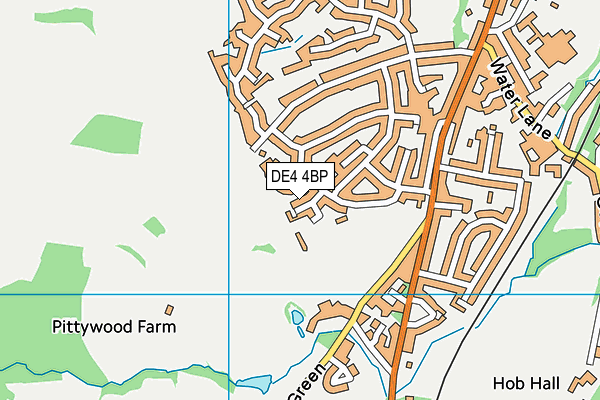 DE4 4BP map - OS VectorMap District (Ordnance Survey)