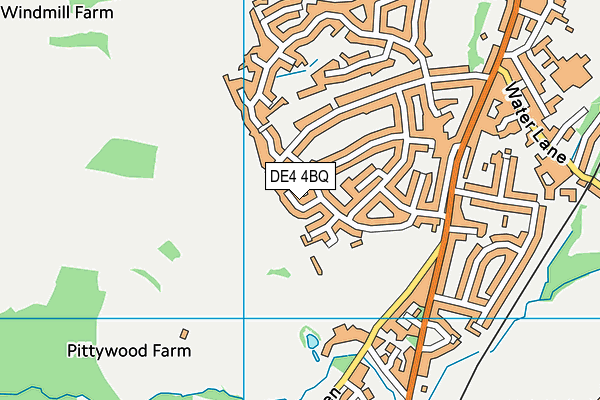 DE4 4BQ map - OS VectorMap District (Ordnance Survey)