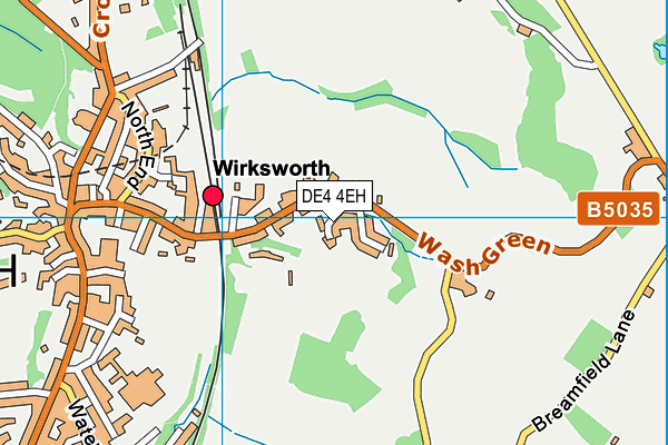 DE4 4EH map - OS VectorMap District (Ordnance Survey)