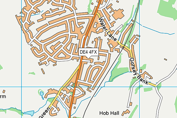 DE4 4FX map - OS VectorMap District (Ordnance Survey)