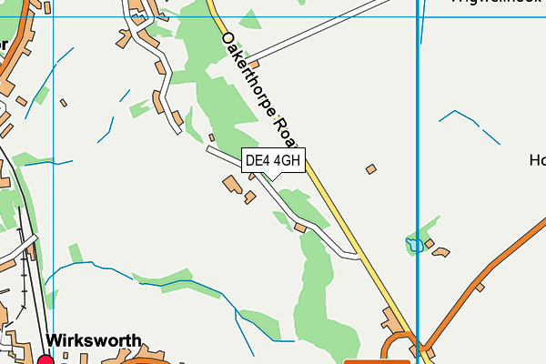 DE4 4GH map - OS VectorMap District (Ordnance Survey)