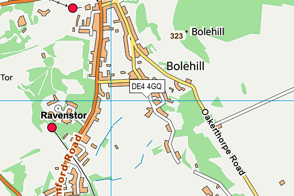 DE4 4GQ map - OS VectorMap District (Ordnance Survey)
