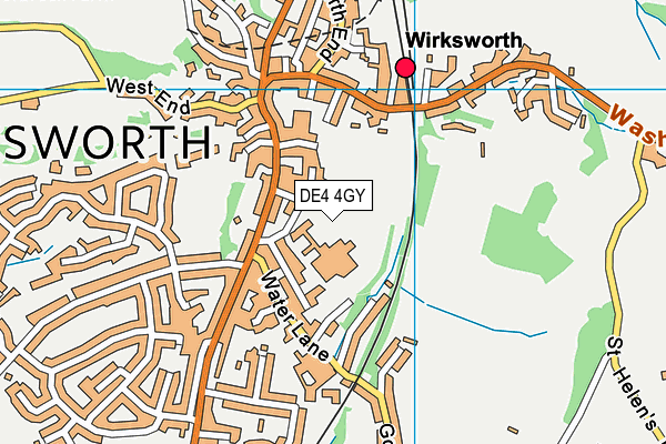 DE4 4GY map - OS VectorMap District (Ordnance Survey)