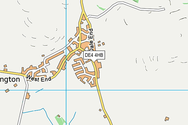 Brassington Primary School map (DE4 4HB) - OS VectorMap District (Ordnance Survey)