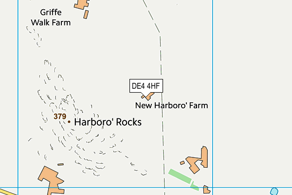 DE4 4HF map - OS VectorMap District (Ordnance Survey)