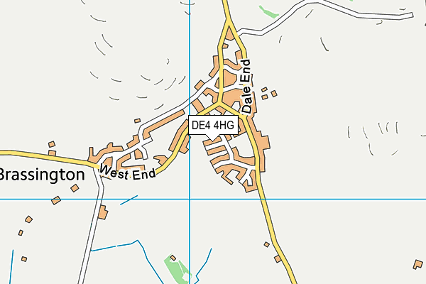 DE4 4HG map - OS VectorMap District (Ordnance Survey)