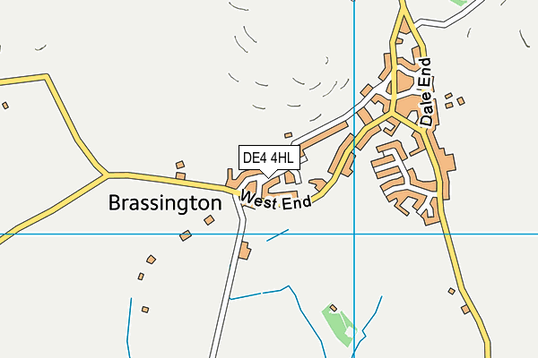 DE4 4HL map - OS VectorMap District (Ordnance Survey)
