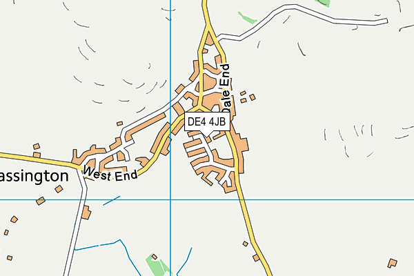 DE4 4JB map - OS VectorMap District (Ordnance Survey)