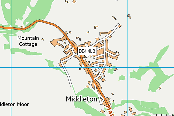 DE4 4LB map - OS VectorMap District (Ordnance Survey)