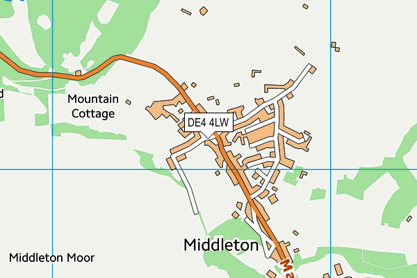 DE4 4LW map - OS VectorMap District (Ordnance Survey)