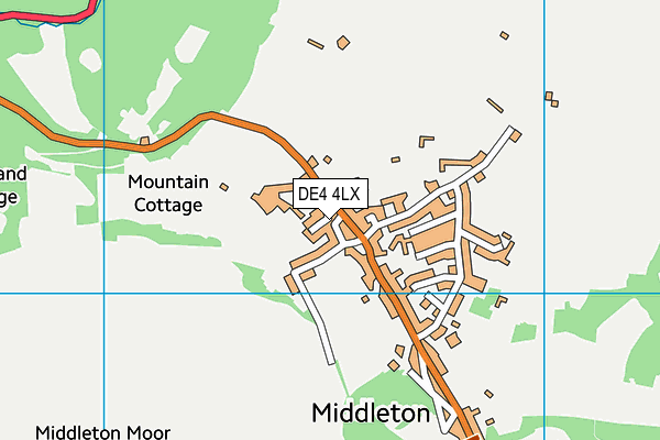 DE4 4LX map - OS VectorMap District (Ordnance Survey)