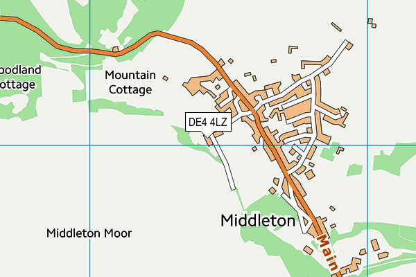 DE4 4LZ map - OS VectorMap District (Ordnance Survey)