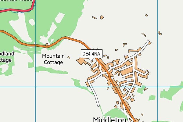 DE4 4NA map - OS VectorMap District (Ordnance Survey)