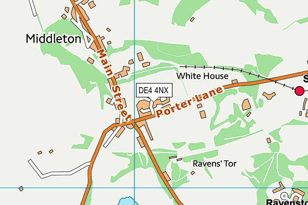 DE4 4NX map - OS VectorMap District (Ordnance Survey)