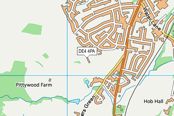 DE4 4PA map - OS VectorMap District (Ordnance Survey)