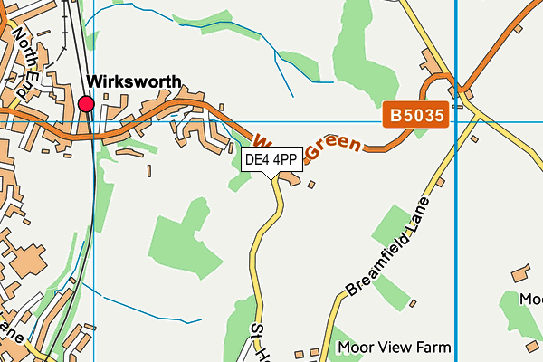 DE4 4PP map - OS VectorMap District (Ordnance Survey)