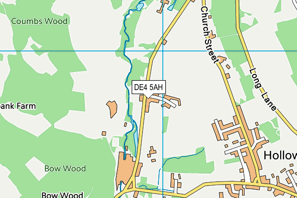 DE4 5AH map - OS VectorMap District (Ordnance Survey)