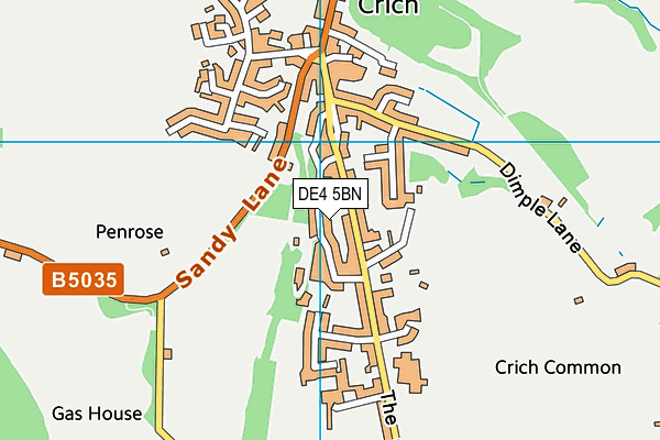 DE4 5BN map - OS VectorMap District (Ordnance Survey)