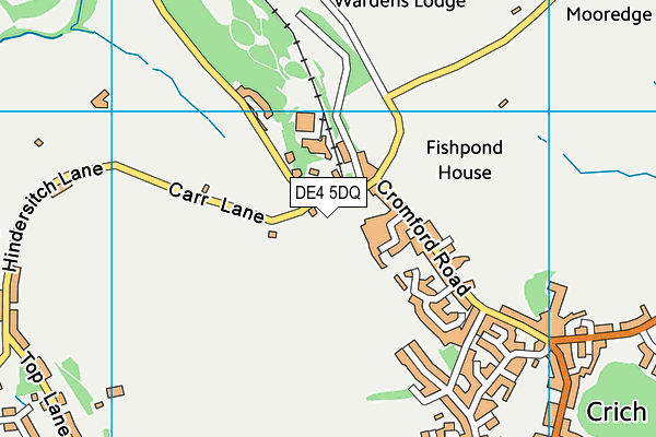DE4 5DQ map - OS VectorMap District (Ordnance Survey)