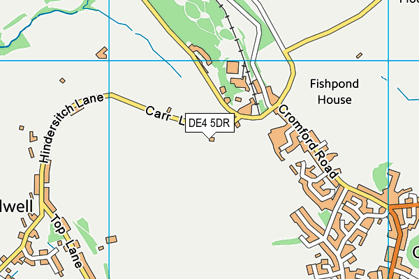 DE4 5DR map - OS VectorMap District (Ordnance Survey)