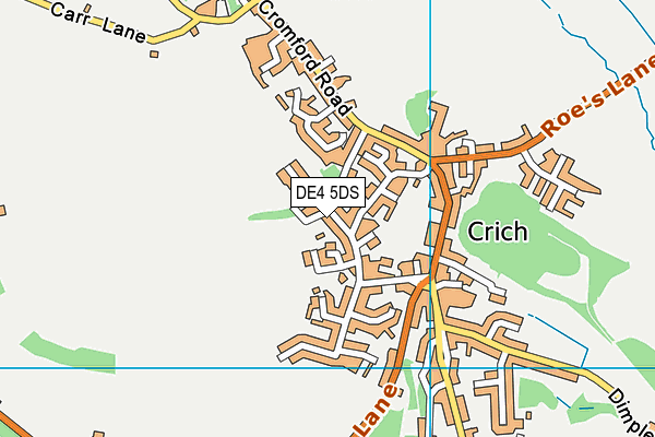 DE4 5DS map - OS VectorMap District (Ordnance Survey)