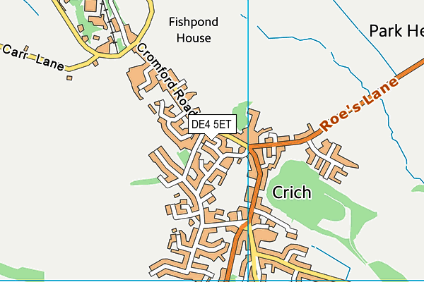 DE4 5ET map - OS VectorMap District (Ordnance Survey)