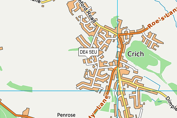 DE4 5EU map - OS VectorMap District (Ordnance Survey)
