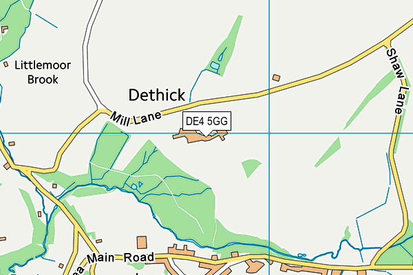 DE4 5GG map - OS VectorMap District (Ordnance Survey)