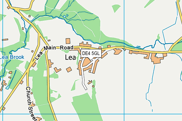DE4 5GL map - OS VectorMap District (Ordnance Survey)