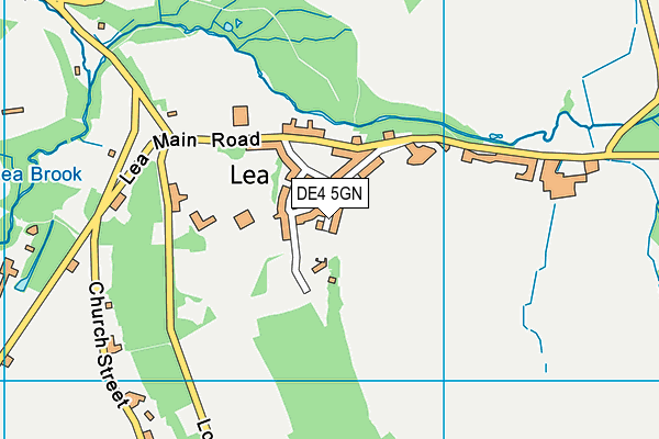 DE4 5GN map - OS VectorMap District (Ordnance Survey)
