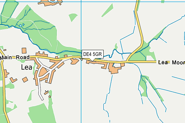 DE4 5GR map - OS VectorMap District (Ordnance Survey)