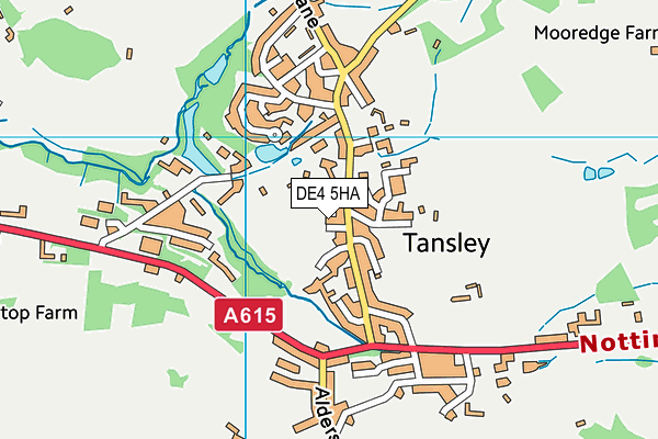 DE4 5HA map - OS VectorMap District (Ordnance Survey)