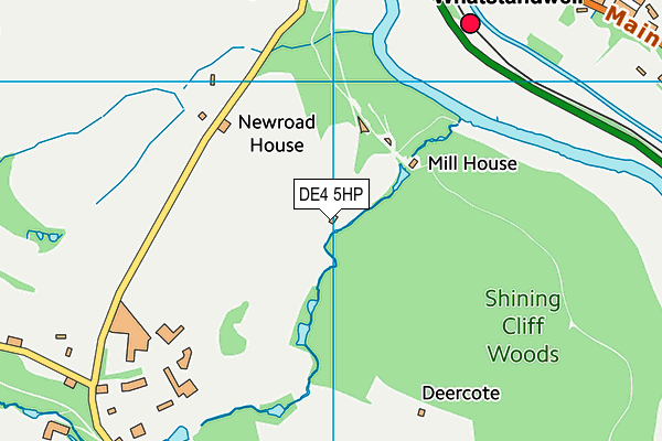 DE4 5HP map - OS VectorMap District (Ordnance Survey)