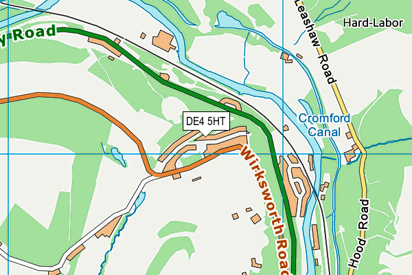 DE4 5HT map - OS VectorMap District (Ordnance Survey)