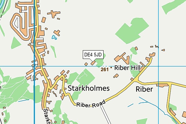 DE4 5JD map - OS VectorMap District (Ordnance Survey)