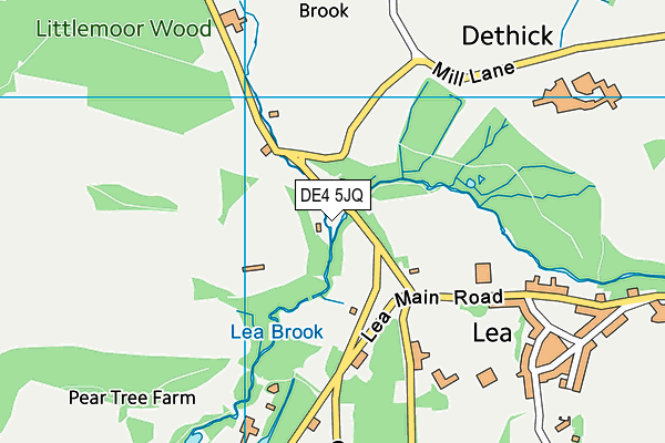 DE4 5JQ map - OS VectorMap District (Ordnance Survey)