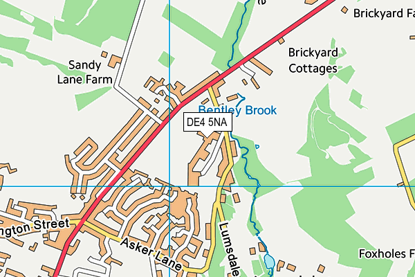 Highfields School (Lumsdale Site) map (DE4 5NA) - OS VectorMap District (Ordnance Survey)