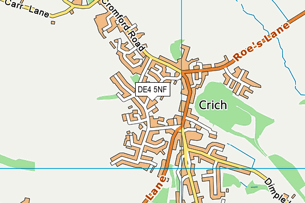 DE4 5NF map - OS VectorMap District (Ordnance Survey)