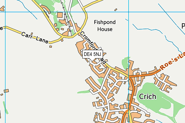 DE4 5NJ map - OS VectorMap District (Ordnance Survey)