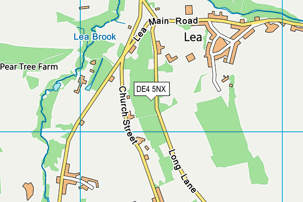 DE4 5NX map - OS VectorMap District (Ordnance Survey)
