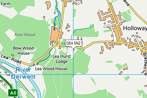 DE4 5NZ map - OS VectorMap District (Ordnance Survey)