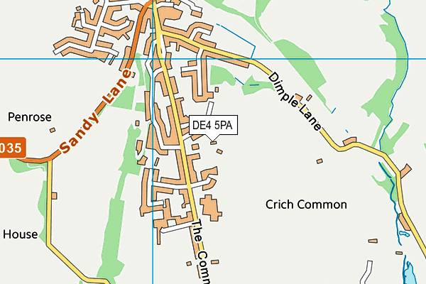 DE4 5PA map - OS VectorMap District (Ordnance Survey)