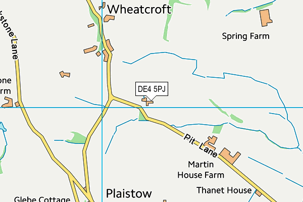 DE4 5PJ map - OS VectorMap District (Ordnance Survey)