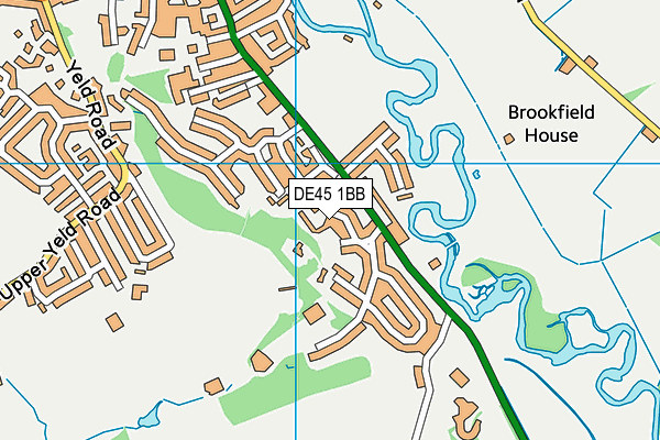 DE45 1BB map - OS VectorMap District (Ordnance Survey)