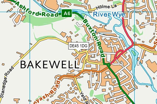 Map of BAKEWELL STONE SALES LTD at district scale